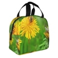 thumbnail image 2 of Honeii Bees Pollinates A Yellow Dandelion Print Lunch Bag Women, Lunch Box Lunch Bag for Women Adult Men, Small Leakproof Cute Lunch Tote Large Capacity Reusable, 2 of 8