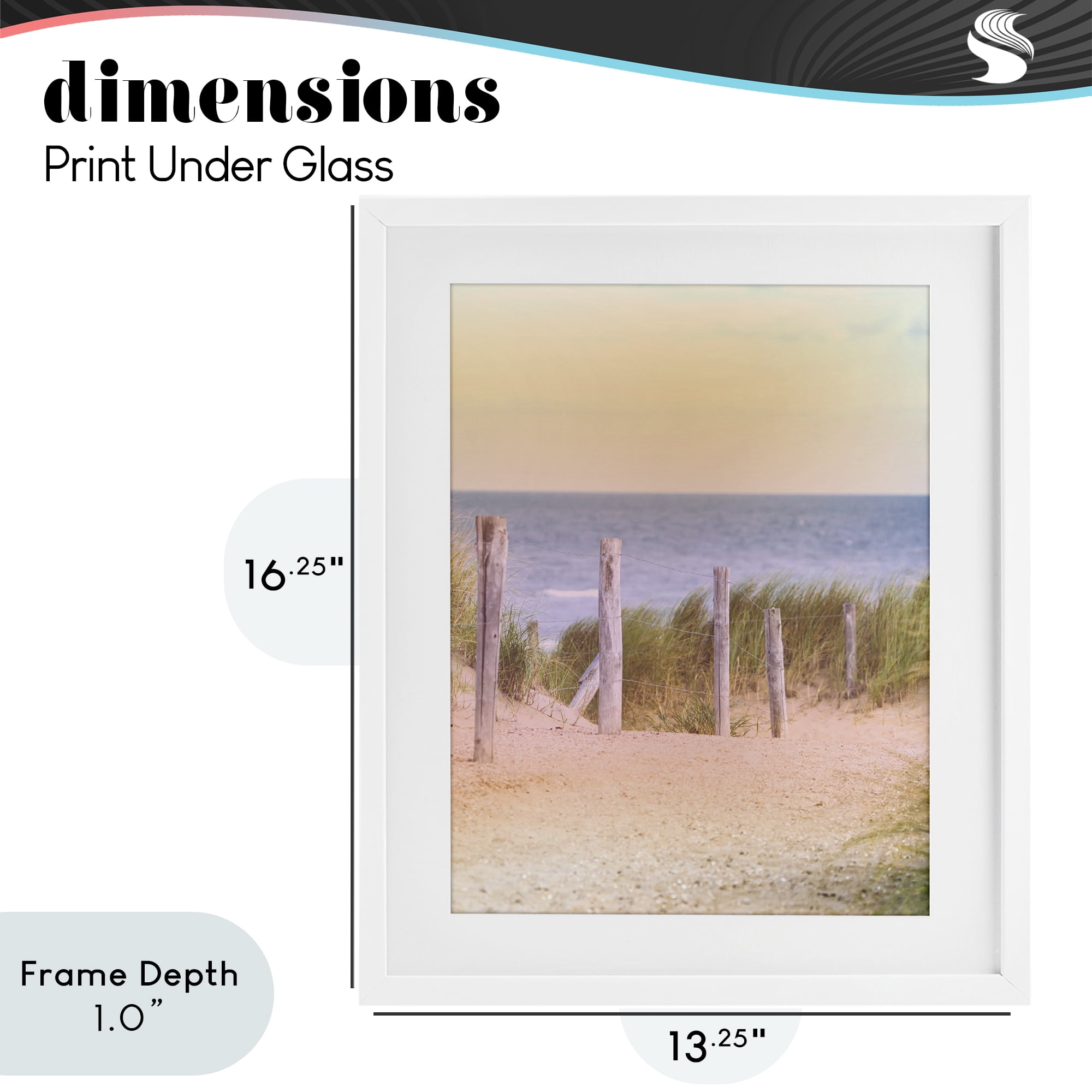Stupell Industries Carefree Beach Vacation White Framed Print Under Glass, design by Marcus Prime