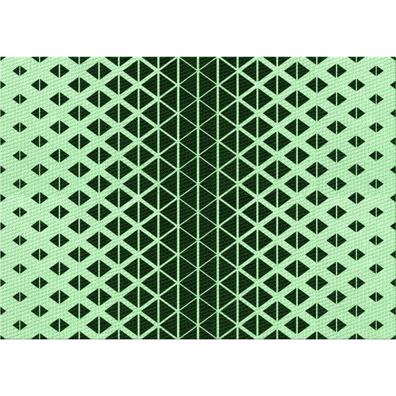 Ahgly Company Indoor Rectangle Patterned Dark Forest Green Area Rugs, 2' x 3'