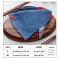 thumbnail image 6 of PJKOBMJ Denim Plaid Dog Bandana - Cotton Bandanas Handkerchiefs Scarfs Triangle Bibs Accessories for Small Medium Dogs Puppies Pets,S, 6 of 6