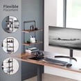 thumbnail image 6 of VIVO Clamp-on 16 inch 2-Tier Decorative Industrial Pipe Shelves, Vintage Brown, 6 of 8