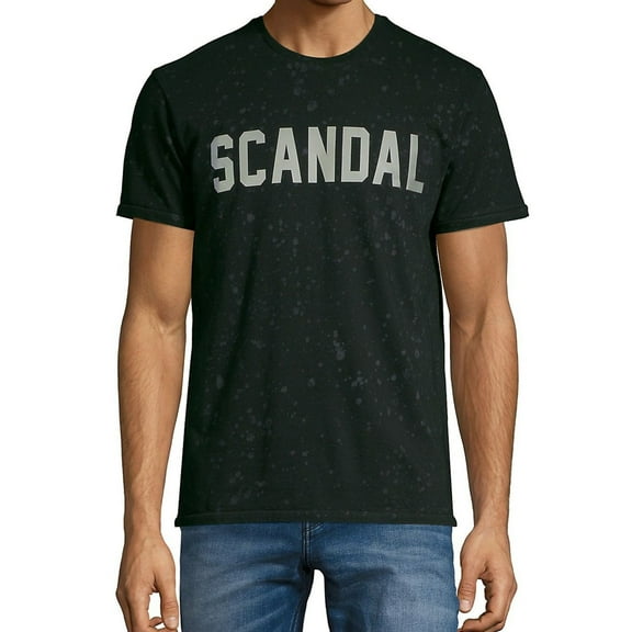 Elevenparis Mens Scandal Graphic T-Shirt, Black, Large