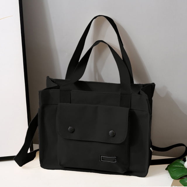 pstuiky Bolso de lona de gran capacidad para un solo hombro bolso cruzado para mujer mochila para estudiantes