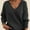 Z1_Dark Grey, variant on WTXUE Women's V Neck Long Sleeve Knit Loose Oversized Pullover Sweater Top Soft Business Casual Sweaters Tunic Sweaters Fall Outfits Comfy Plus Size Sweaters Beige 3Xl