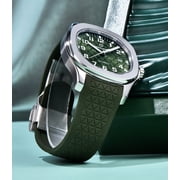 PAGANI DESIGN Automatic Mens Watch New Stainless Steel Mechanical Wrist Watch for Men, 100M Waterproof, Synthetic Sapphire Dial Glass, Rubber Strap, PD-YS031