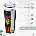 thumbnail image 6 of Funny Tumblers Bee Autism Awareness Ribbon Stainless Steel Mug 304 Stainless Steel Car Water Cup With Straw 20 Oz 600ml Adult Youth Man Woman Drinking Glass, 6 of 6