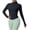Black-workout tops for women, variant on Women's Cropped Running Workout Jackets Zip Up Slim Fit Yoga Jacket Quick Dry Athletic Tops with Thumb Holes