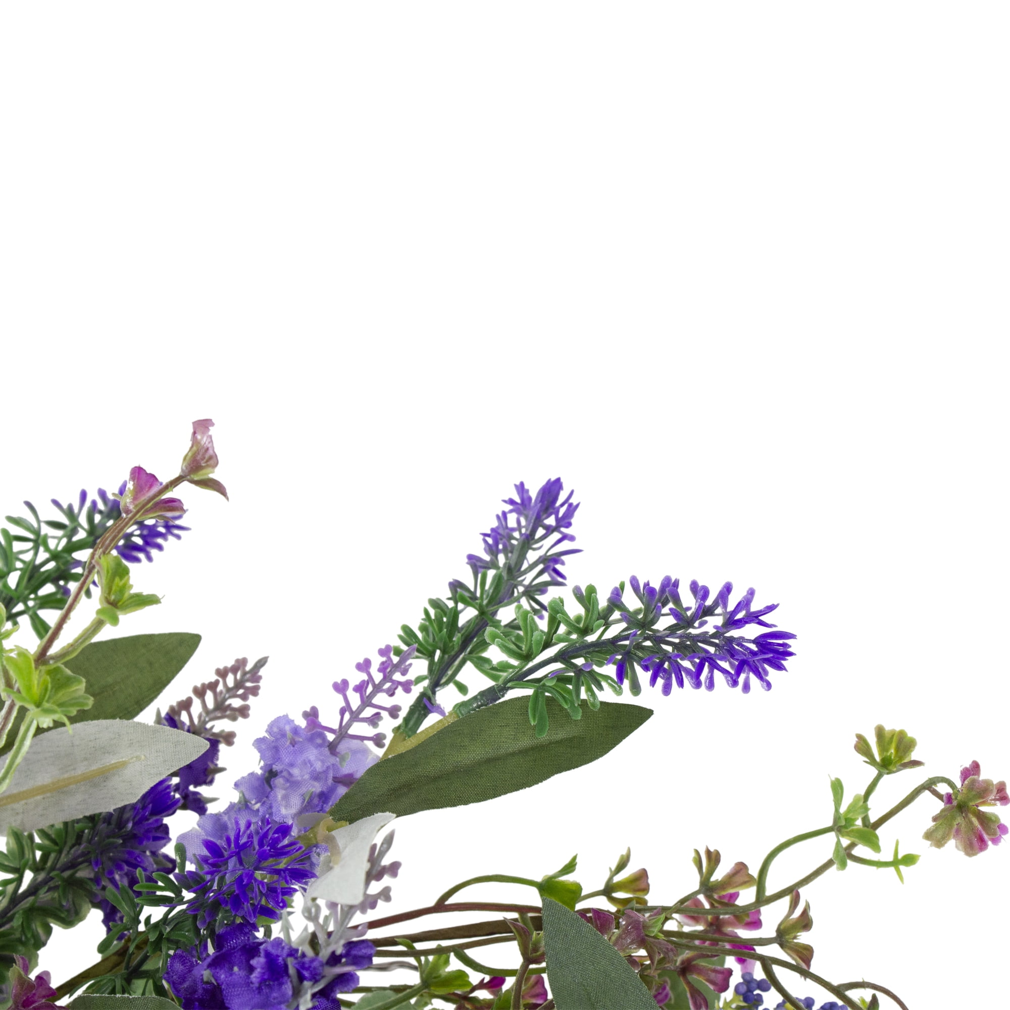 Lavender and Flower Spring Wreath Purple 18-Inch