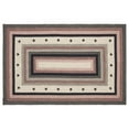 thumbnail image 2 of VHC Brands Colonial Star Rug with PVC Pad, Jute Blend, Oval, Tan Black Red, 27x48 inches, 2 of 4