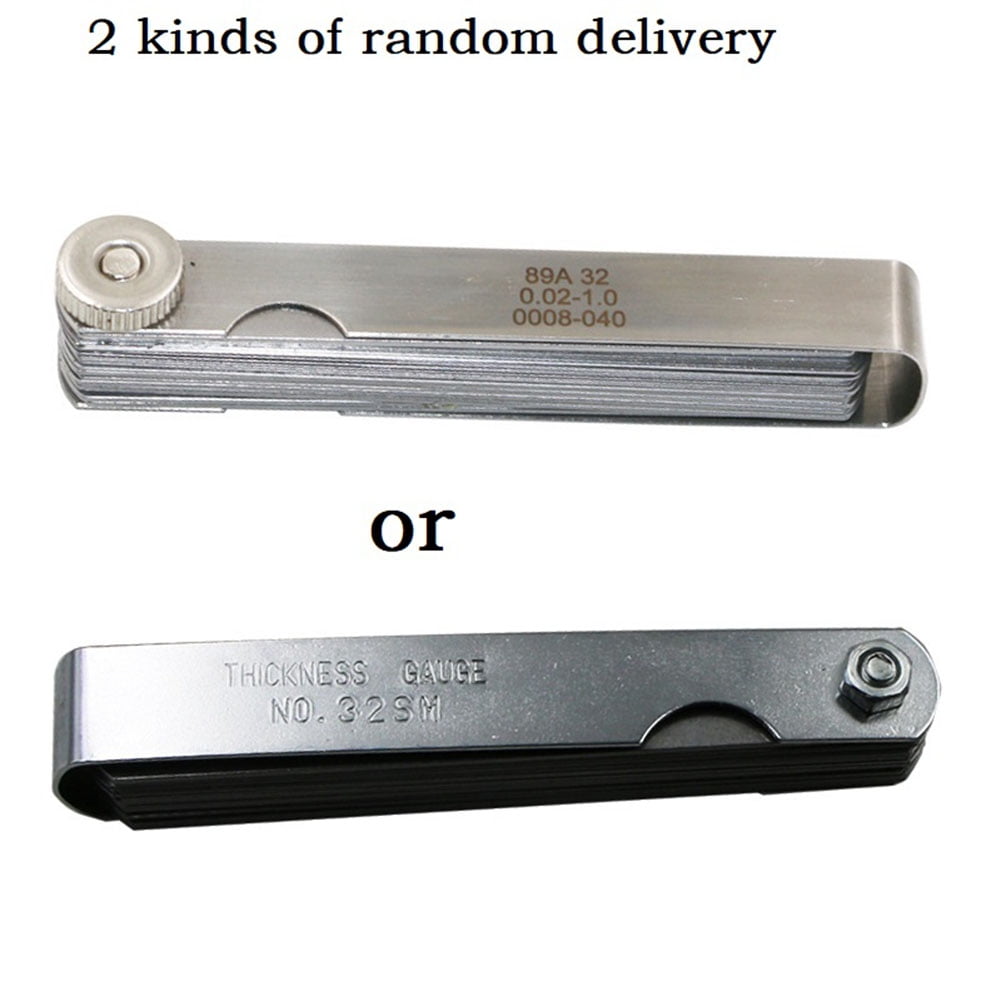 0.02-1mm Feeler Gauge High Precision Metric Gauge 32 Blades Ruler Measure Tool Gauging Tools ,Easy to Use