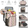 thumbnail image 5 of Cute Doughnut Themed Cooler Backpack, Leakproof Lunch Bag with Dessert Print for Picnics and Road Trips, 5 of 6