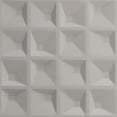 thumbnail image 5 of Ekena Millwork 19 5/8"W x 19 5/8"H Tristan EnduraWall Decorative 3D Wall Panel, Universal Pearl Metallic Sea Mist (12-Pack for 32.04 Sq. Ft.), 5 of 6