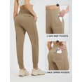 thumbnail image 4 of baleaf Women's Fleece Lined Joggers Winter Thermal Pants Brown XL, 4 of 7