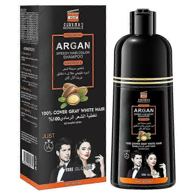 Instant Hair Dye Shampoo for Gray Hair Coverage,Hair Color Shampoo for Men/Women,3 in 1-100% Grey Cover,Herbal Ingredients Hair Shampoo 2025