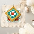 thumbnail image 4 of Wooden Crochet Blocking Board Reusable Handcrafted Knitting Blocking Mat Set with 20 Stainless Steel Pins 5 Large Eye Needle and Stand for Knitting Crochet Needlework, 4 of 8