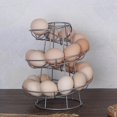 thumbnail image 1 of Espiral Egg Skelter Dispenser Rack Mejora Base resistente Encimera de almacenamiento de metal Hugtrwg Para estrenar, 1 of 7