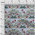 thumbnail image 1 of oneOone Organic Cotton Voile Fabric Leaves & Floral Block Print Fabric BTY 42 Inch Wide, 1 of 4
