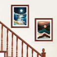 thumbnail image 5 of Juego de pintura de diamantes de paisaje, juego de arte de diamantes para adultos y niños, paisaje de pintura de diamantes de luz de luna abstracta (diamante redondo de 11.81 x 15.75 pulgadas, cielo d, 5 of 5