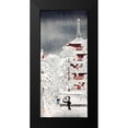 thumbnail image 2 of Takahashi, Hiroaki 8x14 Black Modern Framed Museum Art Print Titled - Snow at Asakusa-Yedo-Musashi Province, 2 of 5