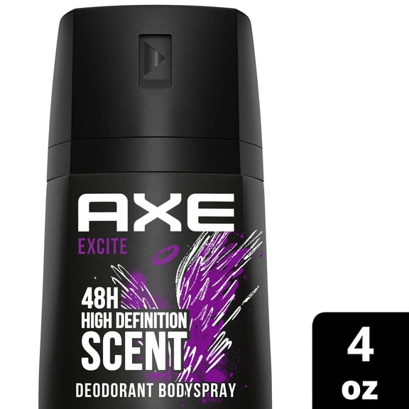 Axe Excite Body Spray for Men, 4 Oz (150ml) |Crisp Coconut & Black Pepper Scent  |48H Non Stop Fresh |1 Pc per Pack