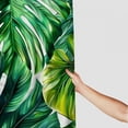 thumbnail image 3 of Orinice Tropical Plant Shower Curtain Palm Leaves Green Botanical Banana Leaf Monstera Leaf Watercolour Bathroom Curtains Set Polyester Fabric with Hooks  69x72, 3 of 7