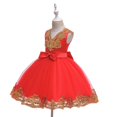 thumbnail image 3 of Godom Little Girls Dress Sleeveless Summer Dress Bowknot Strap Sundress Tween Kid Off Shoulder Dresses, 3 of 5