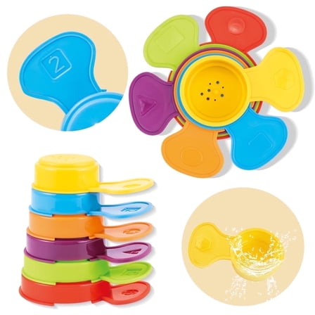 Baby Bath Toy for 6-12 Months Infants ,Bathing Spoon Toddler Toy,Stacking Toy Water Toy Outdoor Pool Toy,3-6 Year Olds Boys Girls Gift