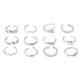 thumbnail image 1 of Wartleves Juego de anillos para los nudillos de los pies para mujer, estilo retro bohemio, joyería para mujer, stock en Reino Unido, 1 of 7
