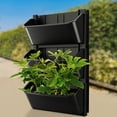 thumbnail image 4 of HEALEEP 2Ud Living Wall Con Macetas De Plástico Negro Para Jardín Y De Patio, 4 of 8