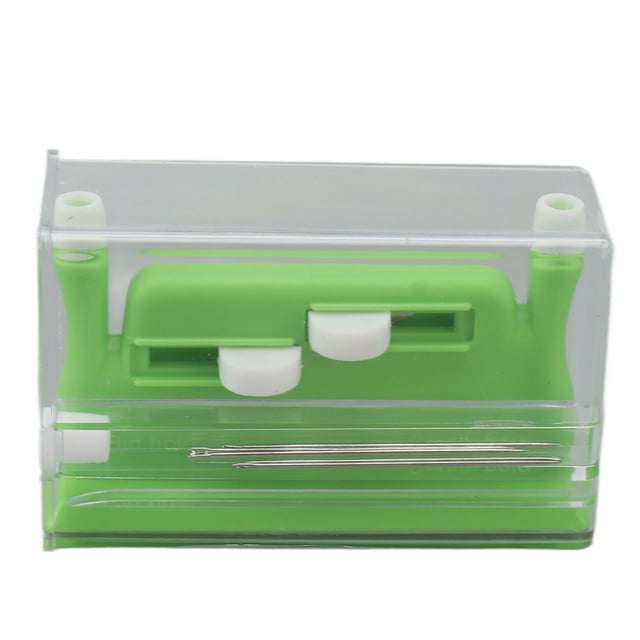 Double Head Hand Plastic Threading Needle, Auto Needle Threader, Home Sewing Accessories Cross Stitch Thread Device for Household Elderly