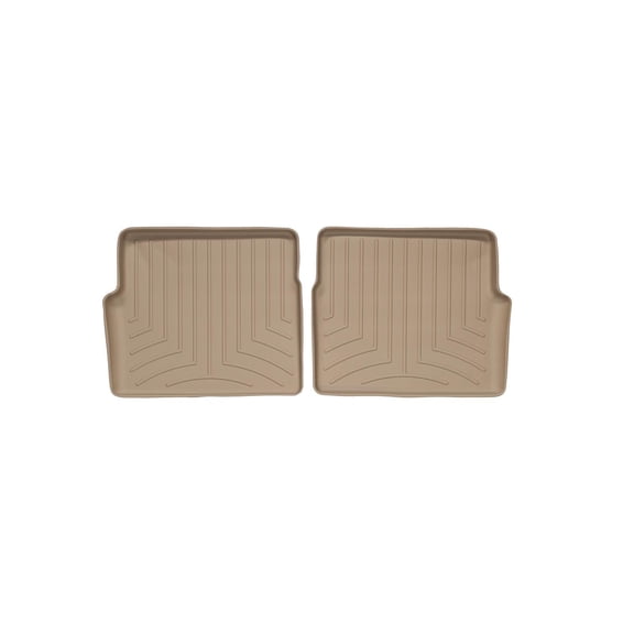 WeatherTech Custom Fit FloorLiners compatible with 2006-2009 Cadillac SRX - 2nd Row (2-Piece Liner), Tan