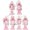 Pink, variant on DiMaddie 6pcs Nutcracker Decoration Wooden Nutcracker Festival Nutcracker Tabletop Christmas Decoration