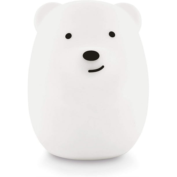 Luz nocturna para niños, luz nocturna de silicona para bebés y niños pequeños, luz nocturna blanda para habitación de niños, luz nocturna de animales para niñas, lámpara Kawaii, lindas lámparas para JAMW Sencillez