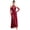 Burgundy, variant on Women Rhinestones Mesh Modern Lyrical Dance Leotard Dress with Full-finger Gloves Skating Gymnastics Acrobatics Performance Dancewear Black L