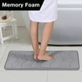 thumbnail image 3 of Walbest 23.6 x 15.8 Inch Bath Mat Quick-drying Anti-scratch Coral Fleece Non-slip Soft Absorbent Bathroom Floor Mat Carpet Household Supply, 3 of 7
