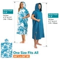 thumbnail image 3 of SUN CUBE Surf Poncho Changing Robe with Hood, Quick Dry Microfiber Wetsuit Changing Towel for Surfing Beach Swim Outdoor Sports Men, Absorbent Wearable Towel Cover Up with Pocket, Tie-Dye Blue, 3 of 7