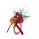 thumbnail image 2 of Servilletas navideñas hechas a mano para decorar la mesa con broche rojo en forma de cono. Caja de regalo, 2 of 9