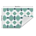 thumbnail image 3 of XMXT Woven Placemats Set of 4, Diamond Decor Print Stain Resistant Table Runner Anti-Skid Place Mats for Dining Table, 12 x 18 inches, 3 of 6
