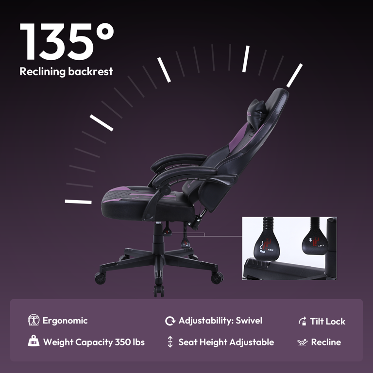 Dowinx Gaming Chair with Pocket Spring Cushion, Ergonomic Computer 