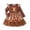 Brown2, variant on Girls Halloween Black Cat Print Tulle Dress Long Sleeve Striped Ruffle Shoulder Princess Party Kids Festive AâLine Tutu Dress for Holiday Daily Wear Outfit(Purple1,3-4 Years)