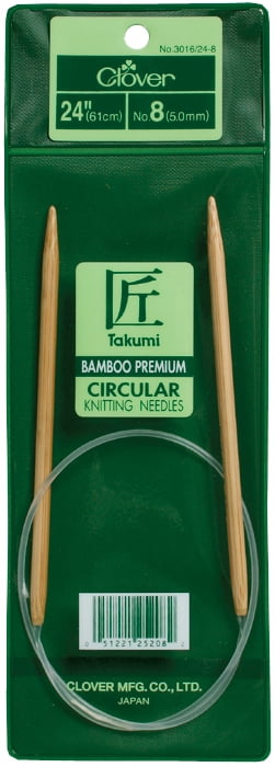 Takumi Bamboo Circular Knitting Needles 24"-Size 15/10mm ...