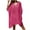 Hot Pink, variant on Cavosen Womens Bathing Suit Cover up Long Hollow Out Dress Bikinis Swimwear Kimono Short Sleeve V-Neck Sheer Flowy Breathable Sun Protection Long Cover Ups Plain Swimsuit Kaftan