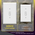 thumbnail image 2 of ENERLITES Jumbo Toggle Light Switch Wall Plate, Oversized 1-Gang, Unbreakable Polycarbonate Thermoplastic, 8811O-W, White, 2 of 5