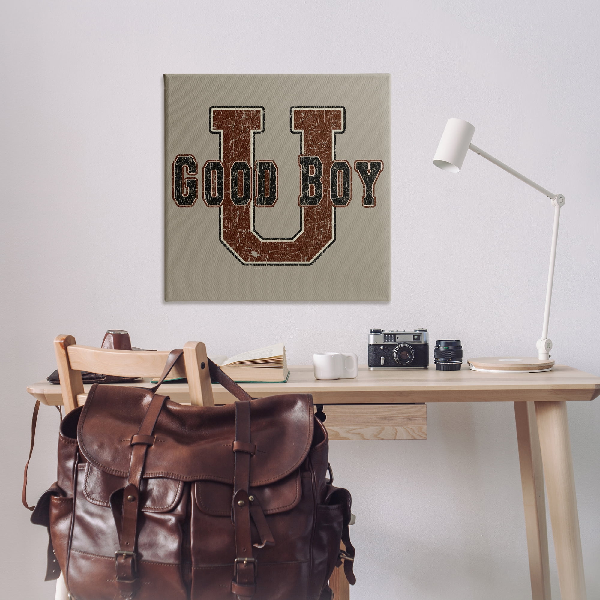 Stupell Industries Good Boy U Vintage Novelty & Humor Painting Wrapped Canvas Art Print Wall Art, 36 x 36