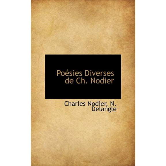 Po Sies Diverses de Ch. Nodier (Hardcover)