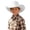 White, variant on Wdgfv Kids Western Cowboy Hat Wide Brim with Band Wool Felt Vintage Jazz Fedora Cowgirl Hats for 3-7 Years Boys Girls 6-12 Years