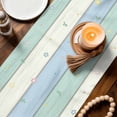 thumbnail image 3 of Easter Table Runner 90 Inches, Spring Rabbit Ear Eggs Floral Butterfly Wooden Bed Runner Dresser Scarves Tabletop for Indoor Outdoor Parties/Ceremony/Banquet, 13" x 90", 3 of 8