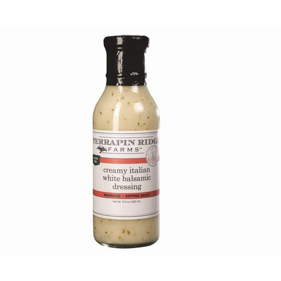 Terrapin Ridge Farms Creamy Italian White Balsamic Dressing, 12 Oz - Pack Of 2