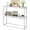 White, variant on HUANG Small Entryway Table, 29.5" Narrow Console Table with Shelves, White, for Hallway, Living Room, Small Spaces