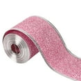 thumbnail image 1 of Cinta navideña con borde de alambre de 2 pulgadas x 90 yardas, multifuncional, decorativa, para hacer tú mismo. Rosa, 1 of 9